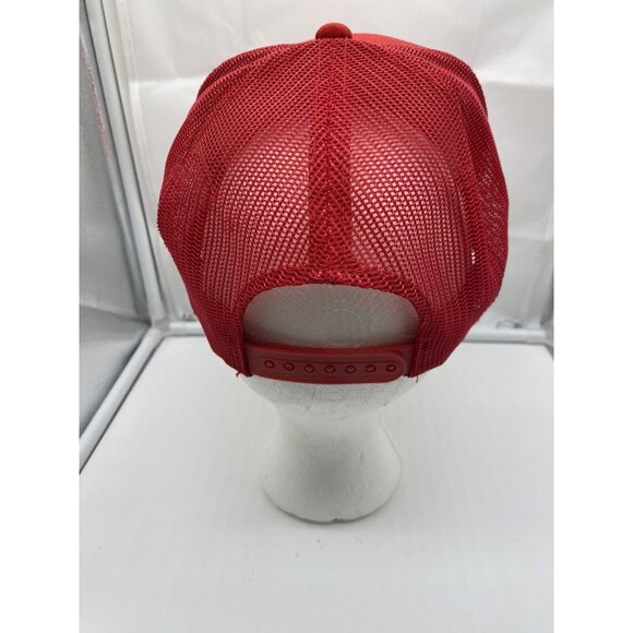 AMVETS Post 40 Roanoke VA Red Adjustable Baseball Cap Hat Snap-back Mesh-back - Picture 4 of 7